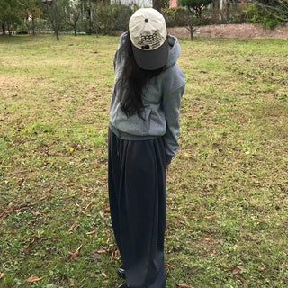 Elastic Waist Pleated Wide Jogger Pants