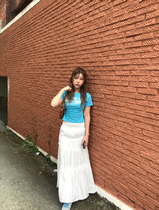 Leel Lace Tiered Long Skirt