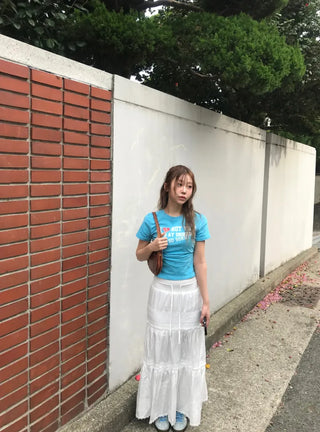 Leel Lace Tiered Long Skirt