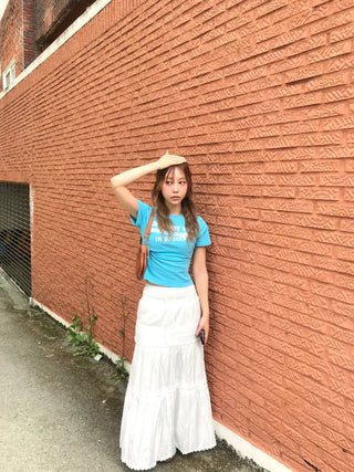 Leel Lace Tiered Long Skirt