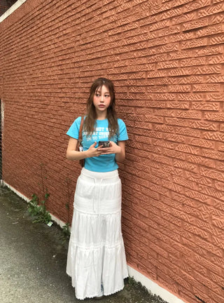 Leel Lace Tiered Long Skirt