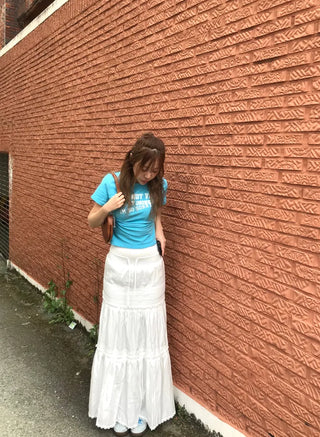 Leel Lace Tiered Long Skirt