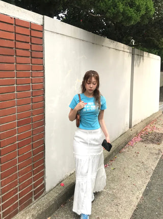 Leel Lace Tiered Long Skirt