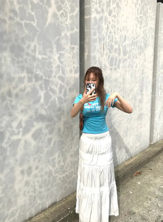 Leel Lace Tiered Long Skirt