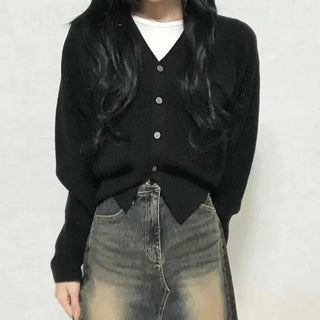 Subtle Plain Knit Cardigan