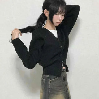 Subtle Plain Knit Cardigan