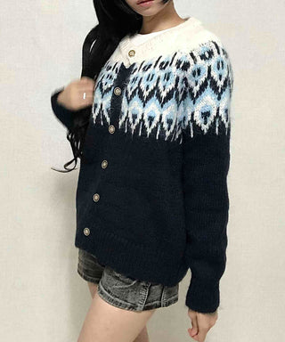 Boho Chic Loose Fit Viscose Button Cardigan