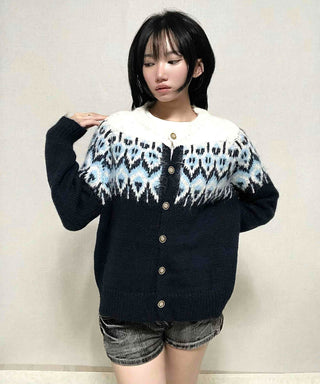 Boho Chic Loose Fit Viscose Button Cardigan
