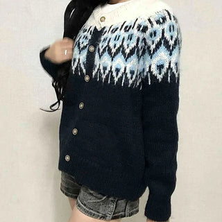 Boho Chic Loose Fit Viscose Button Cardigan