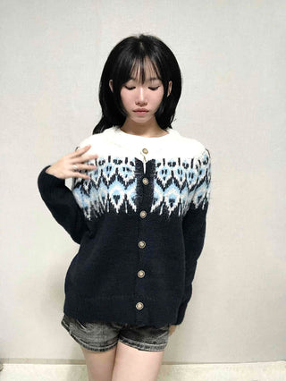 Boho Chic Loose Fit Viscose Button Cardigan