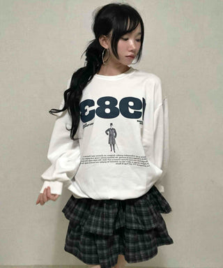 Effortless Stylish Oversized Cotton Round Neck Sweatshirt