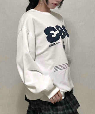 Effortless Stylish Oversized Cotton Round Neck Sweatshirt