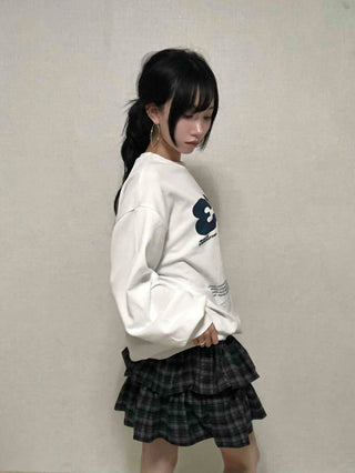 Effortless Stylish Oversized Cotton Round Neck Sweatshirt