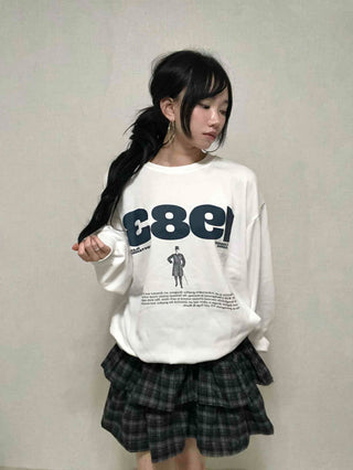 Effortless Stylish Oversized Cotton Round Neck Sweatshirt