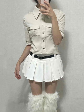 Double Pocket Slim Fit Cotton Shirt