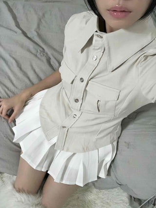 Double Pocket Slim Fit Cotton Shirt
