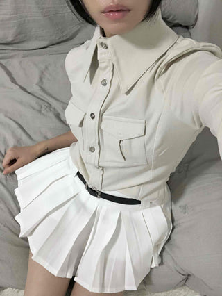 Double Pocket Slim Fit Cotton Shirt