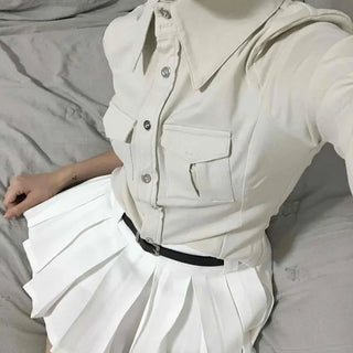 Tennis Pleated Mini Skirt
