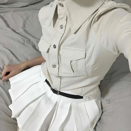 Tennis Pleated Mini Skirt