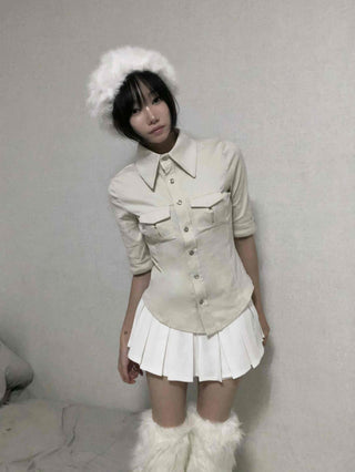 Tennis Pleated Mini Skirt