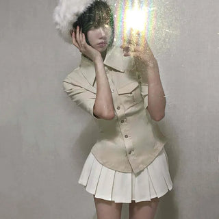 Tennis Pleated Mini Skirt
