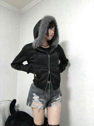 Grunge Washed Damaged Denim Shorts