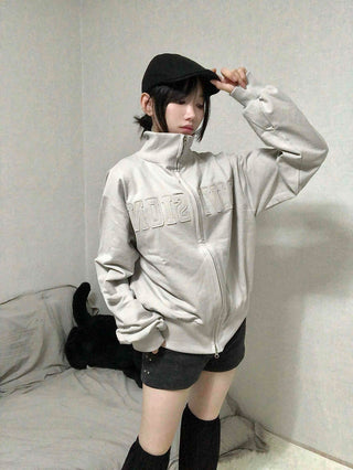 High-waisted Medium Shorts with Side Stud Detail