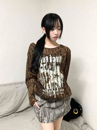 Vintage Washed Cargo Pocket Denim Mini Skirt