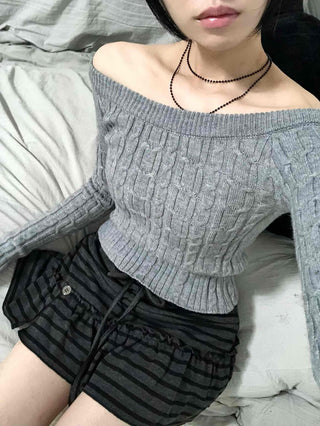 Pleated Shirred Mini Skirt