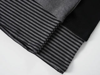 Keru Striped Layered Color Block Short Sleeve Tee