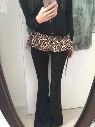 Modern Slim Flare Cotton Bootcut Pants