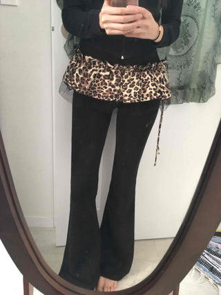 Modern Slim Flare Cotton Bootcut Pants