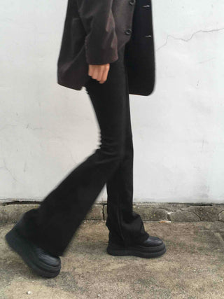 Modern Slim Flare Cotton Bootcut Pants