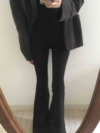 Modern Slim Flare Cotton Bootcut Pants