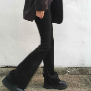 Modern Slim Flare Cotton Bootcut Pants