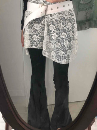 Modern Slim Flare Cotton Bootcut Pants