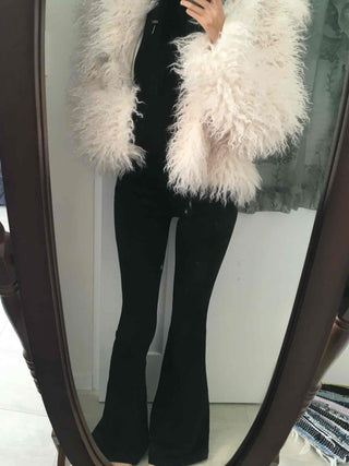 Modern Slim Flare Cotton Bootcut Pants