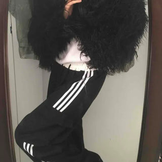 Striped Track Oversized Training Pants
