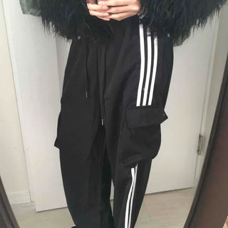 Striped Track Oversized Training Pants