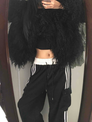 Striped Track Oversized Training Pants