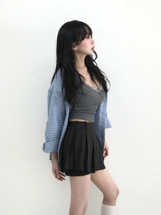 Dienlo Lace Ribbed Sleeveless