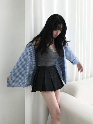Dienlo Lace Ribbed Sleeveless