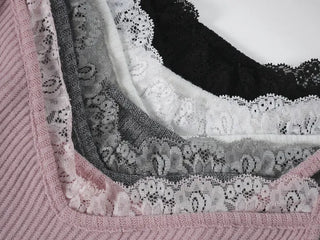 Dienlo Lace Ribbed Sleeveless