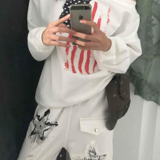 American Vintage Off-Shoulder Loose Fit Sweatshirt