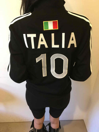 Street Lettering Embroidered Side Line Oversized Jersey