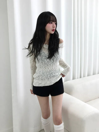 Noel Knit Micro Shorts