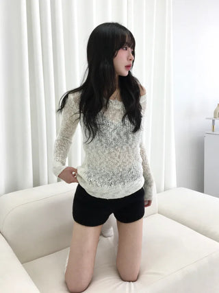 Noel Knit Micro Shorts