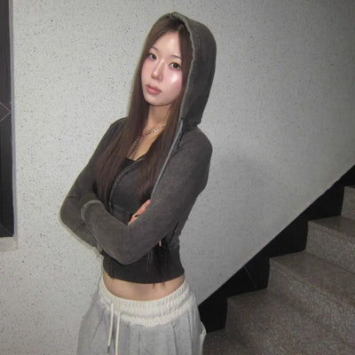 Athleisure Daily Loose Fit Zip-Up Hoodie