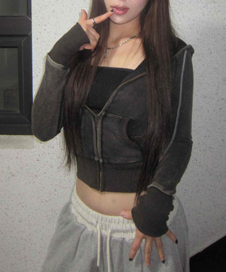 Athleisure Daily Loose Fit Zip-Up Hoodie