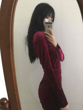 Velvet Hooded Crop Zip-Up Jogger Two-Piece Set
